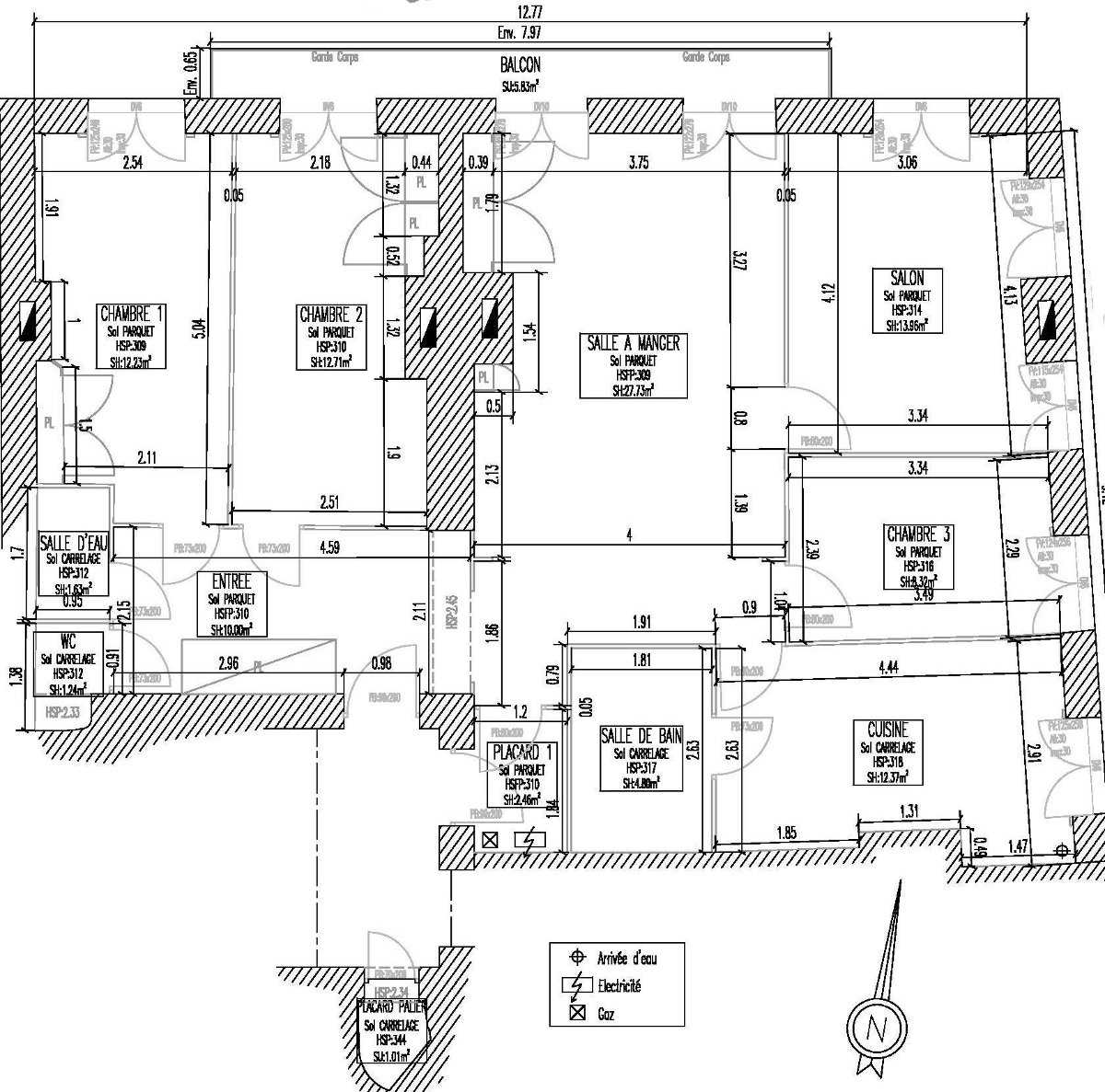 SCAL plan architecture relev&eacute; Lyon Villeurbanne