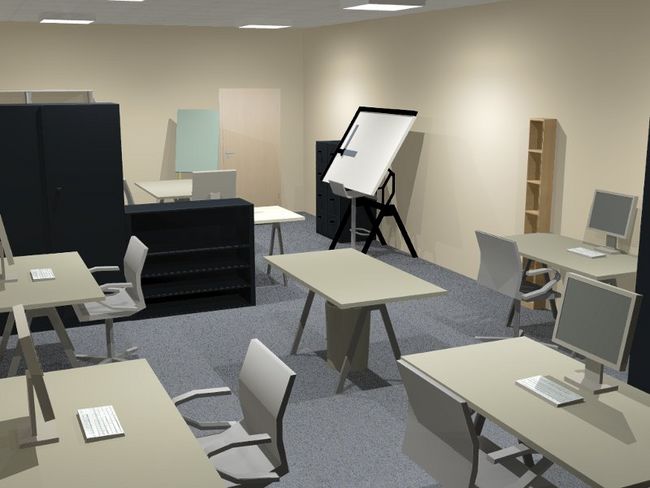 SCAL Lumière éclairagisme rendu 3D photoréaliste bureau de dessin simulation