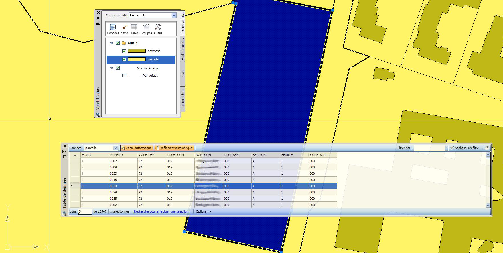 SCAL Cr&eacute;ation de SIG Villeurbanne AutoCAD